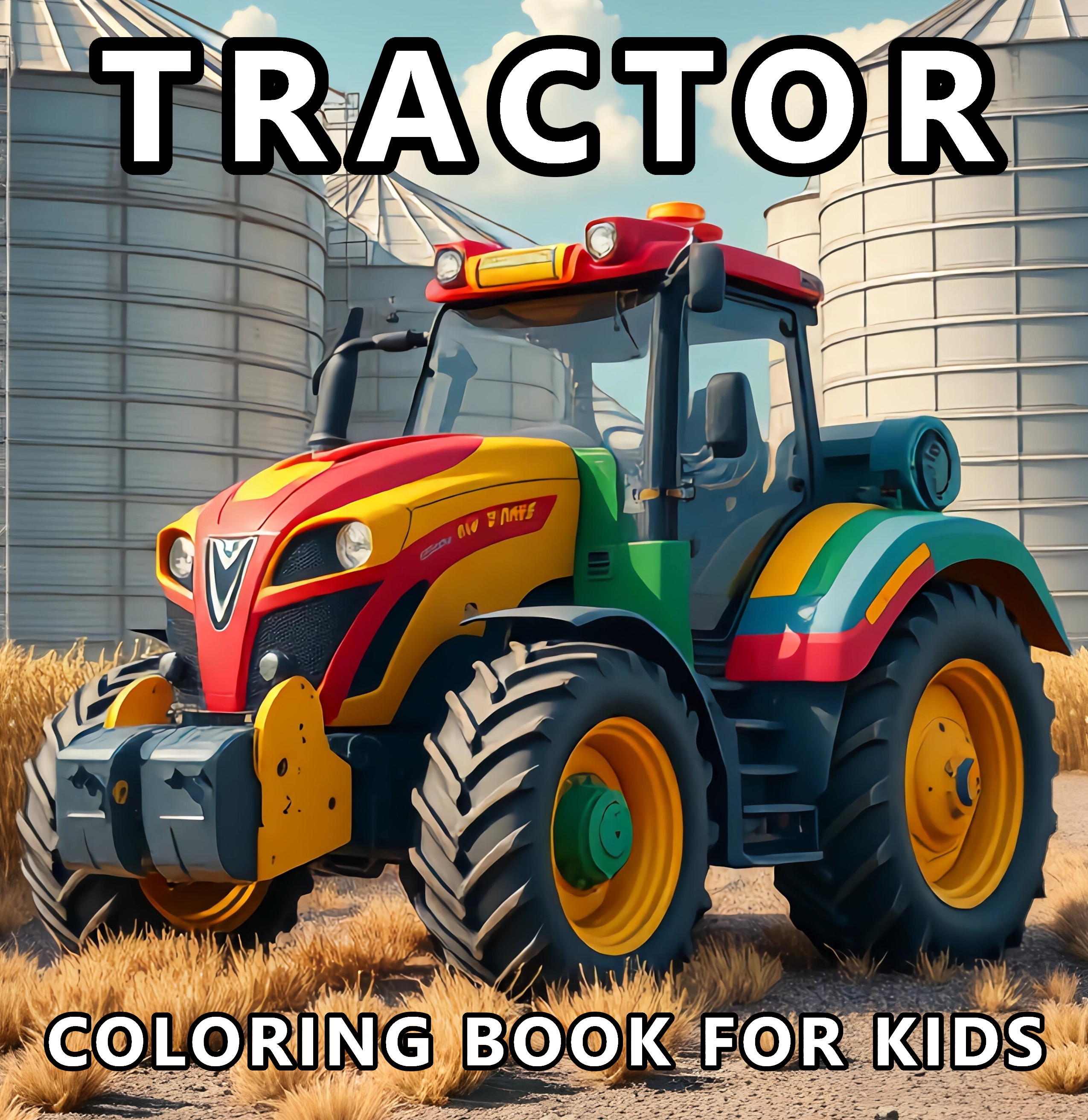 Tractor coloring book